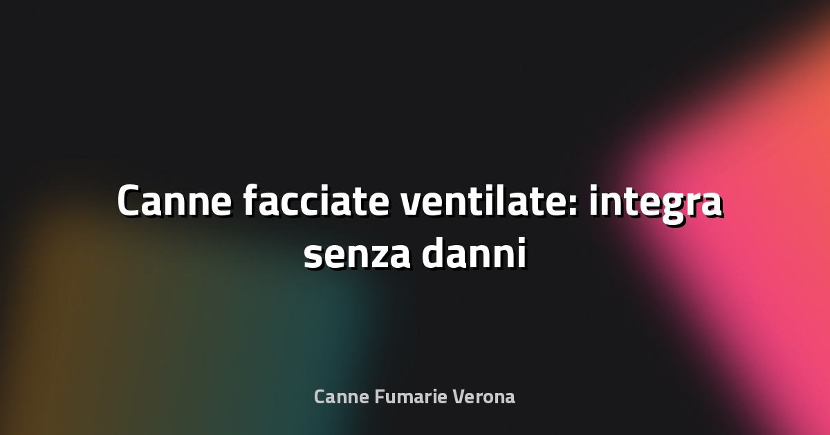 🏗️ Canne facciate ventilate: integra senza danni