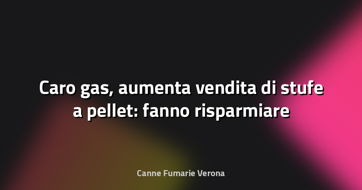 🔥 Caro gas, aumenta vendita di stufe a pellet: fanno risparmiare anche 30% - Geagency - Geagency