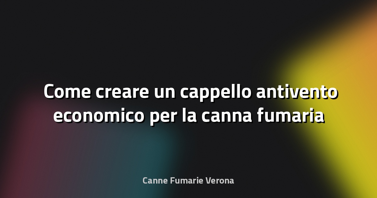 🛠️ Come creare un cappello antivento economico per la canna fumaria