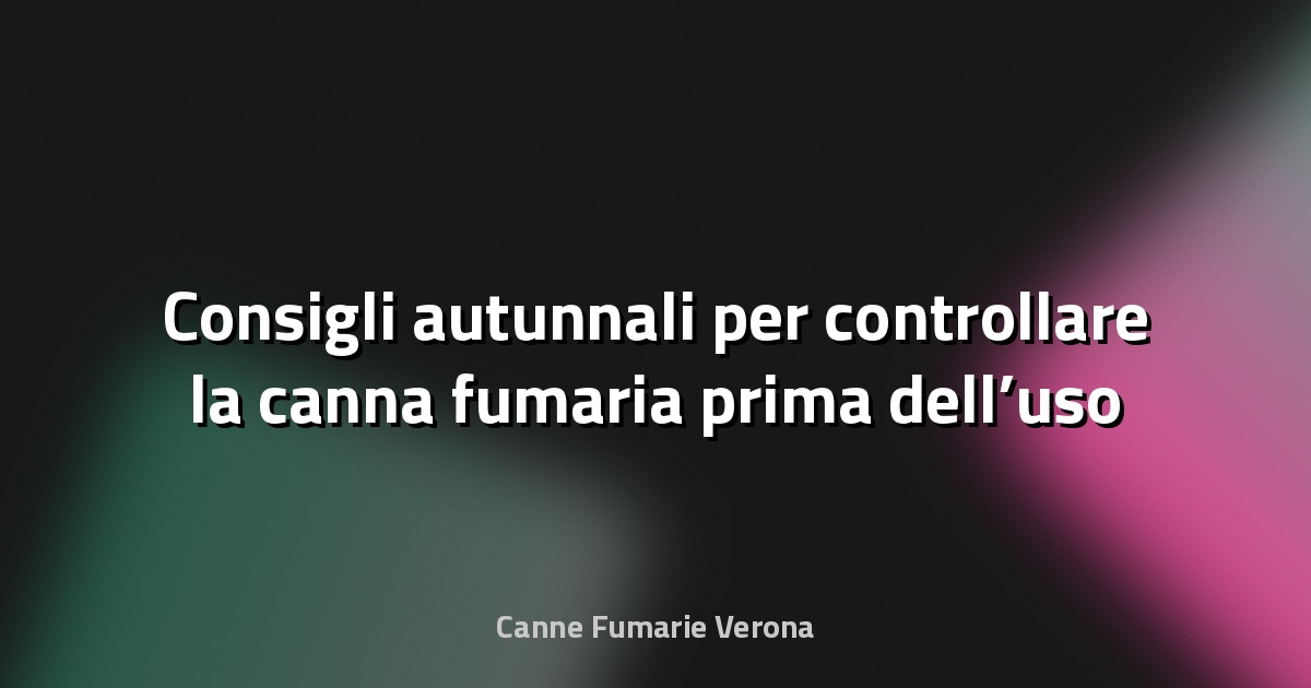 🔥 Consigli autunnali per controllare la canna fumaria prima dell’uso