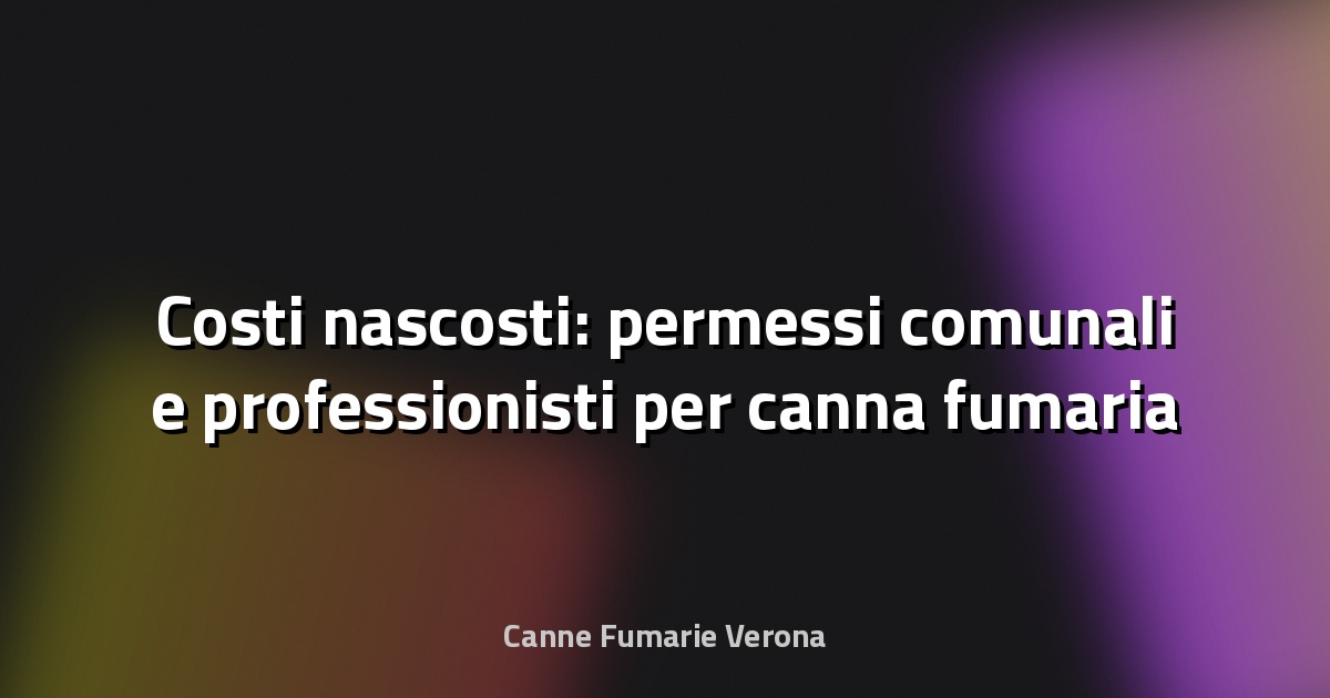 🔥 Costi nascosti: permessi comunali e professionisti per canna fumaria