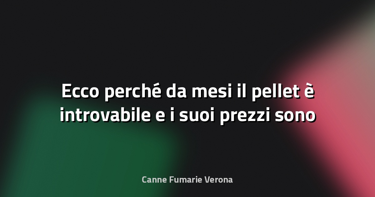 🔥 Ecco perché da mesi il pellet è introvabile e i suoi prezzi sono schizzati alle stelle - Libertà