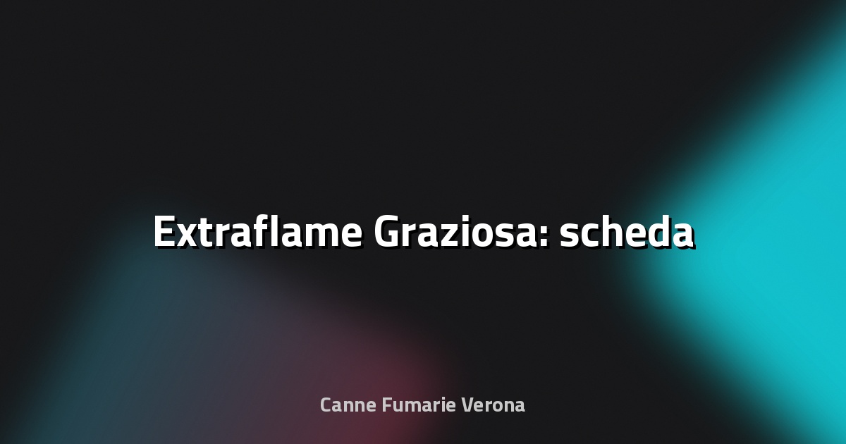 🔥 Extraflame Graziosa: scheda