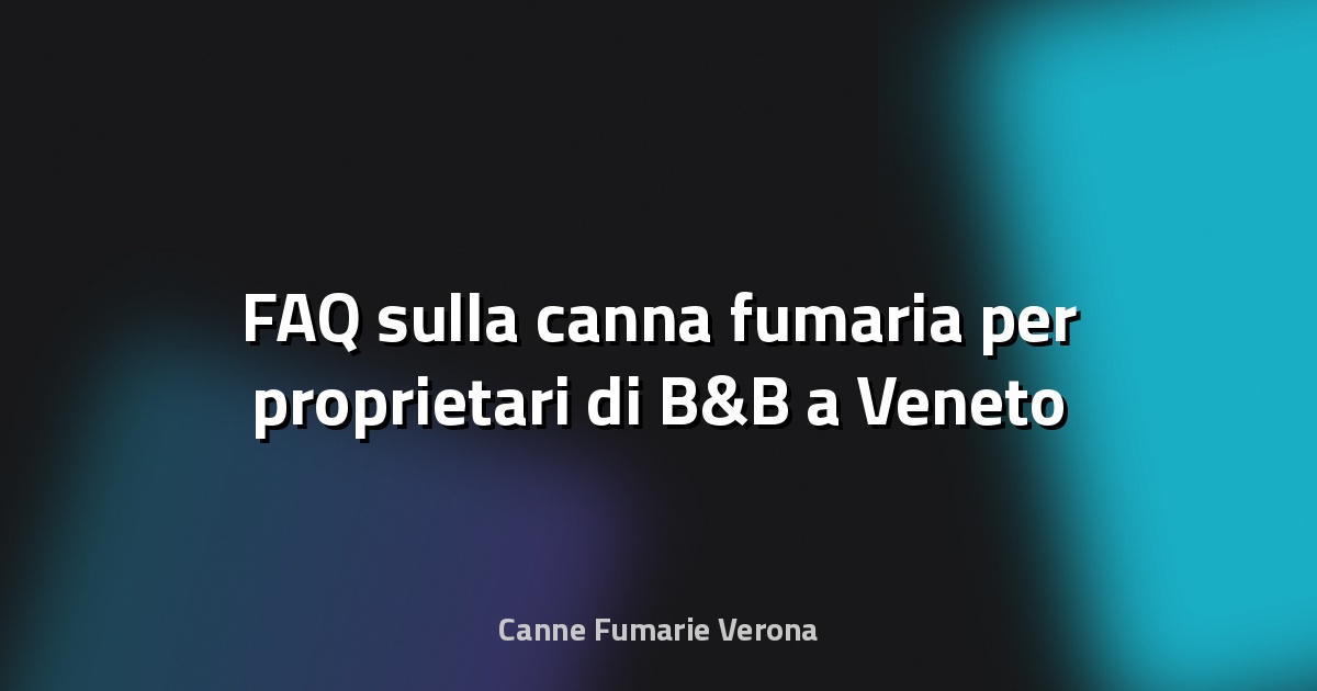 🔥 FAQ sulla canna fumaria per proprietari di B&B a Veneto