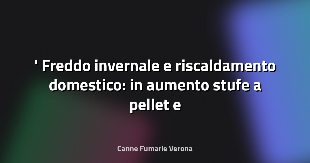 ❄️ Freddo invernale e riscaldamento domestico: in aumento stufe a pellet e caminetti - Sky TG24