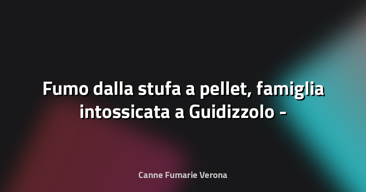 🔥 Fumo dalla stufa a pellet, famiglia intossicata a Guidizzolo - Gazzetta di Mantova