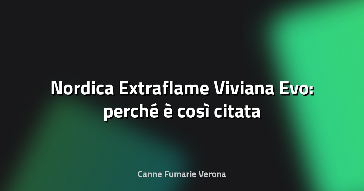 🔥 Nordica Extraflame Viviana Evo: perché è così citata