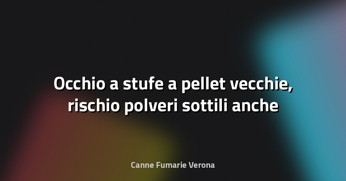 🔥 Occhio a stufe a pellet vecchie, rischio polveri sottili anche in casa. L’allarme degli allergologi - insalutenews.it