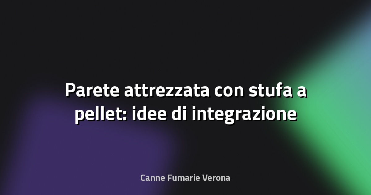🔥 Parete attrezzata con stufa a pellet: idee di integrazione