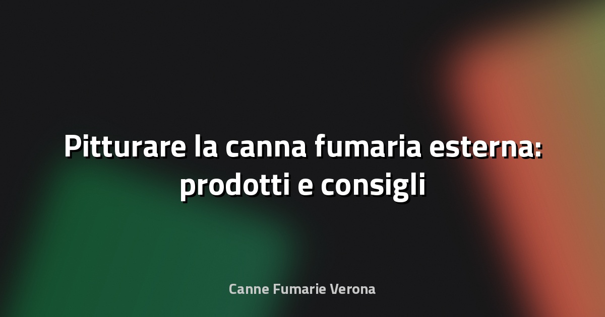 🔥 Pitturare la canna fumaria esterna: prodotti e consigli
