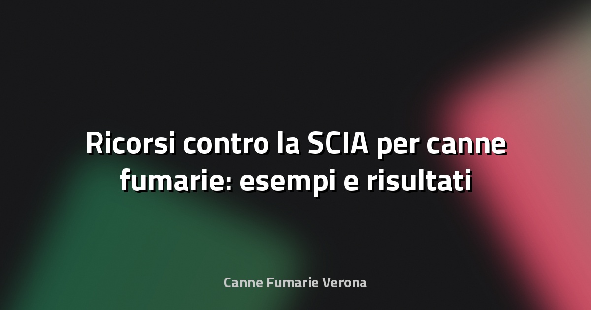 🔥 Ricorsi contro la SCIA per canne fumarie: esempi e risultati