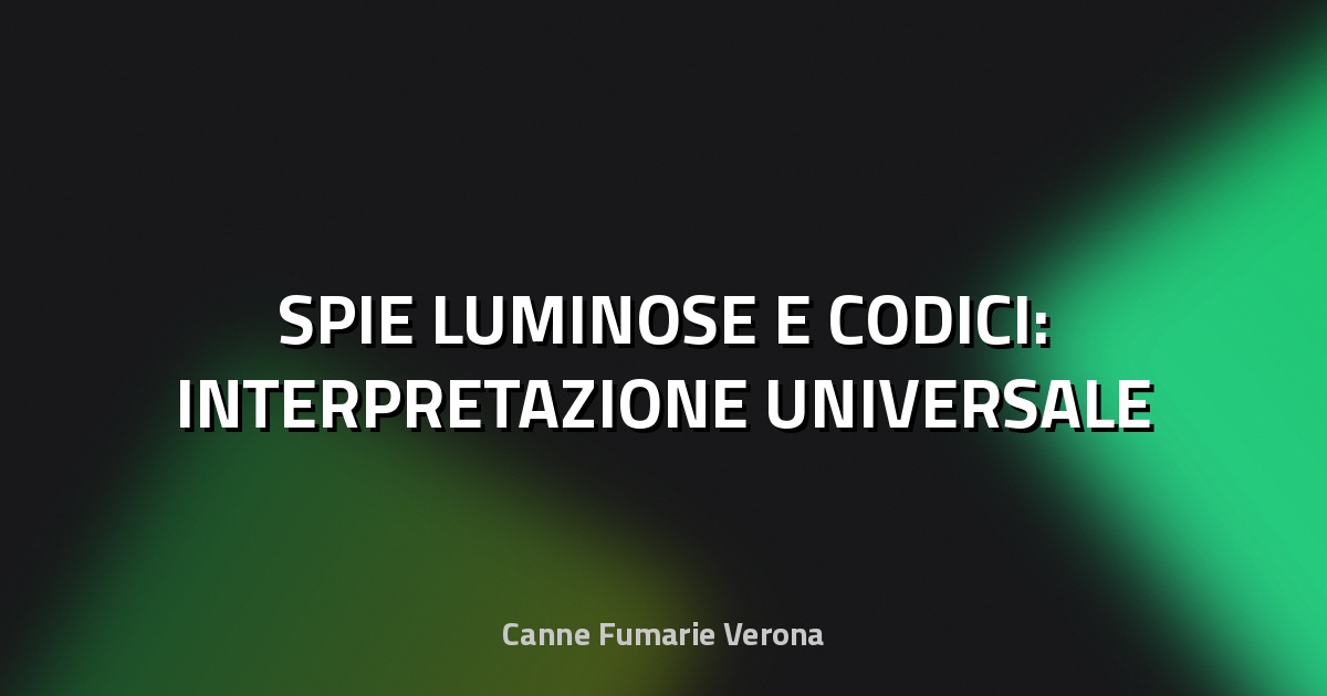 🔥 SPIE LUMINOSE E CODICI: INTERPRETAZIONE UNIVERSALE