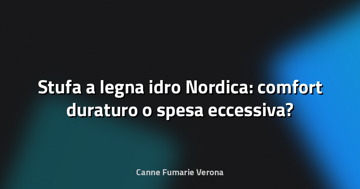 🔥 Stufa a legna idro Nordica: comfort duraturo o spesa eccessiva?