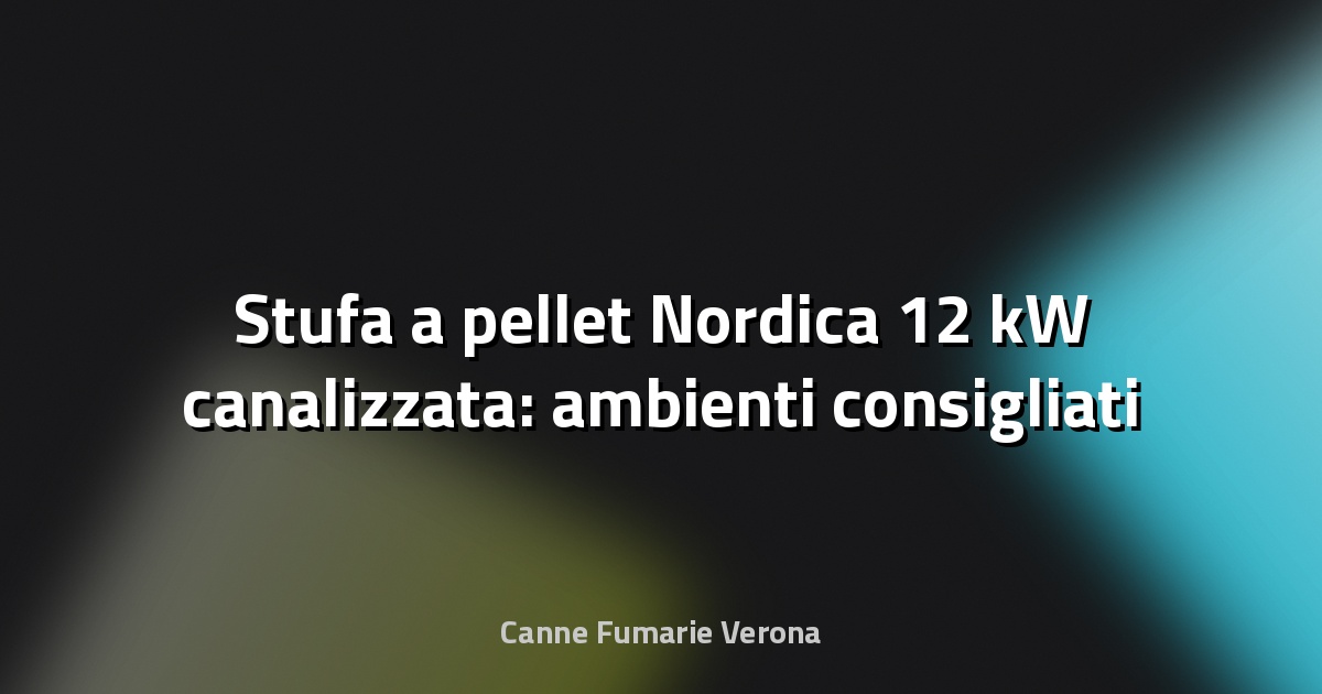 🔥 Stufa a pellet Nordica 12 kW canalizzata: ambienti consigliati