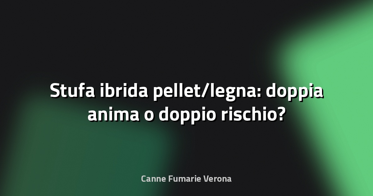 🔥 Stufa ibrida pellet/legna: doppia anima o doppio rischio?