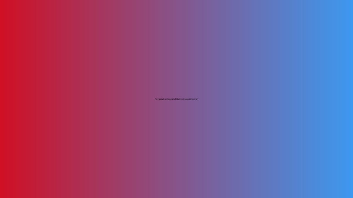 🔥 Perna stufe: artigianali affidabili o troppo di nicchia?