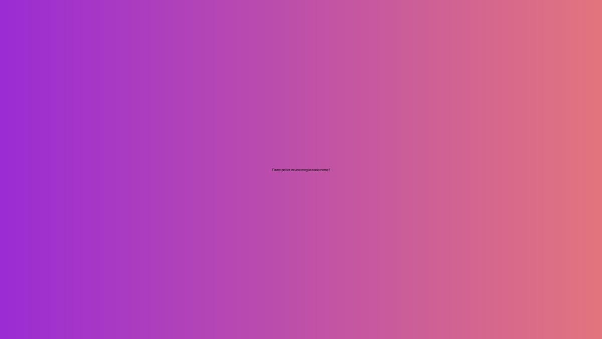 🔥 Flame pellet: brucia meglio o solo nome?