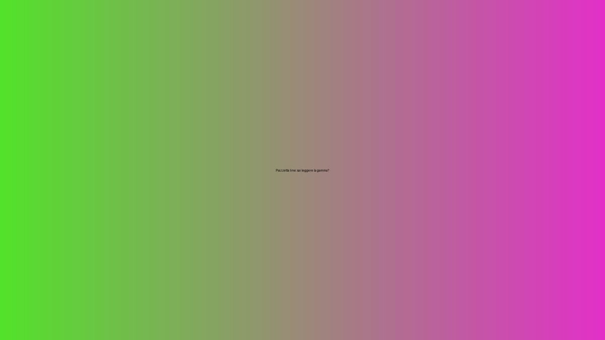 🔥 Piazzetta line: sai leggere la gamma?