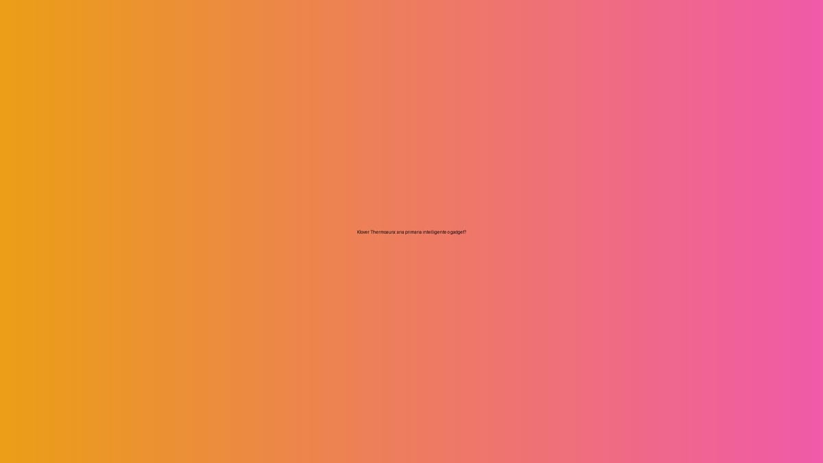 🌬️ Klover Thermoaura: aria primaria intelligente o gadget?