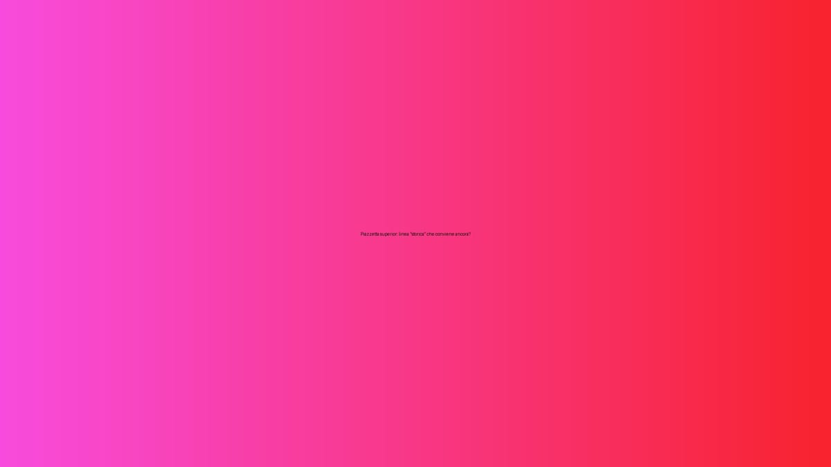 🔥 Piazzetta superior: linea “storica” che conviene ancora?