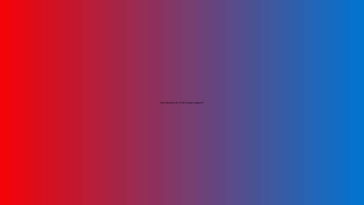 🔥 Klover Belvedere 30: 30 kW necessari o esagerati?