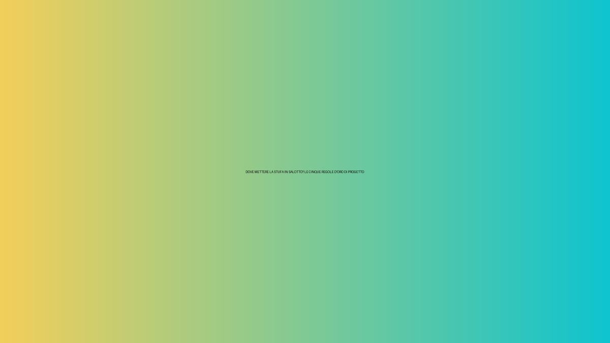 🔥 DOVE METTERE LA STUFA IN SALOTTO? LE CINQUE REGOLE D’ORO DI PROGETTO