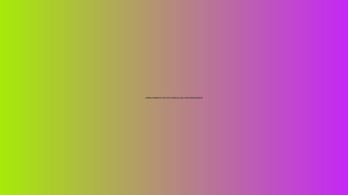 🏛️ CANNA FUMARIA E FACCIATE STORICHE: SOLUZIONI NON INVASIVE