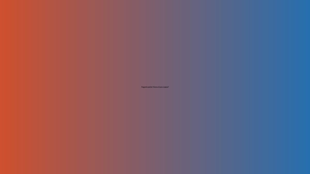 🔥 Flagiello pellet: filiera chiara o opaca?