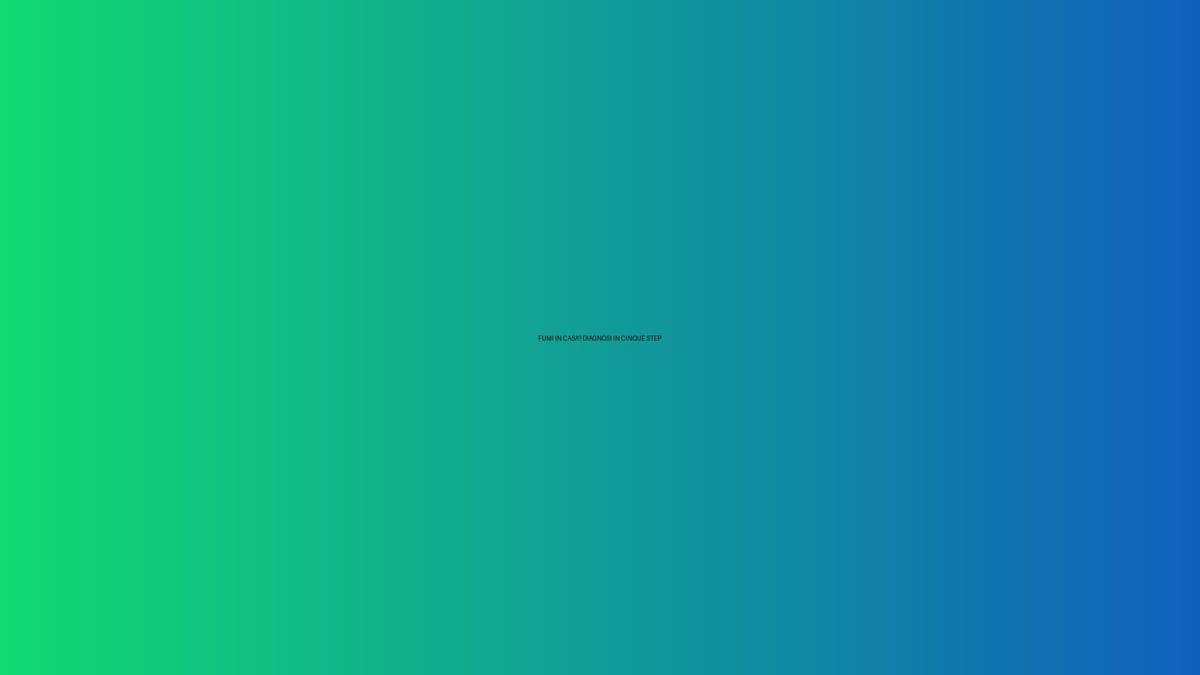 🔥 FUMI IN CASA? DIAGNOSI IN CINQUE STEP