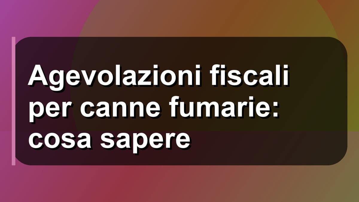 🔥 Agevolazioni fiscali per canne fumarie: cosa sapere