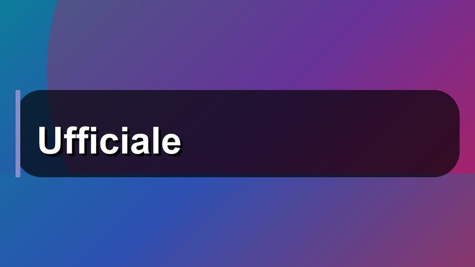 🔥 Ufficiale